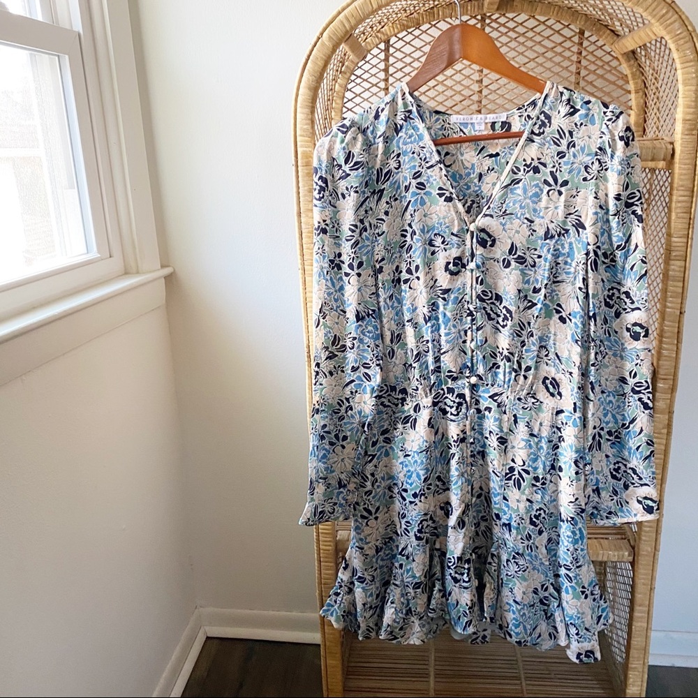 Veronica Beard Riggins Daisy Silk Blue Dress✨ - Picture 2 of 12
